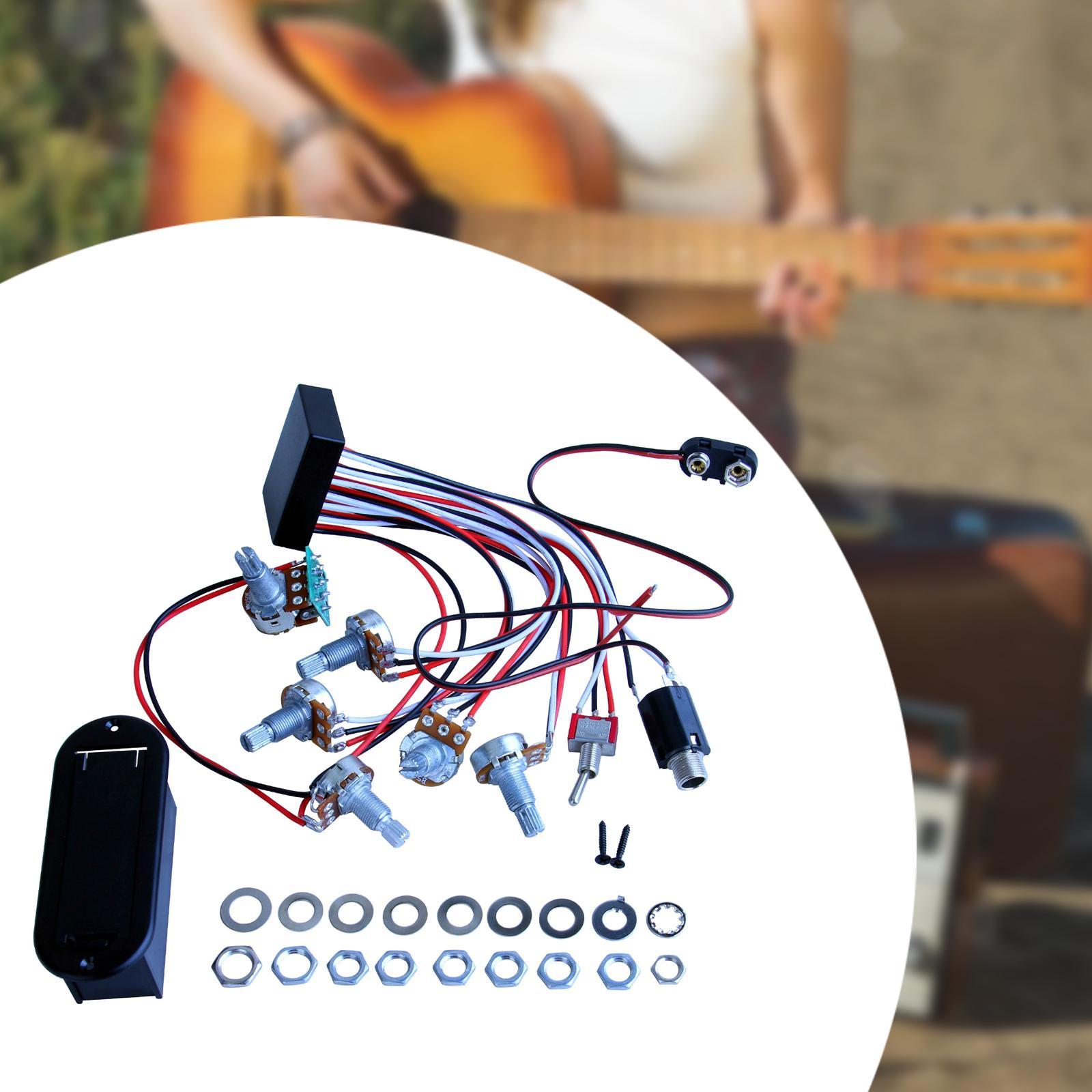 Diy Guitar Electronics Kit - Preamplificador de repuesto de pastilla pasiva