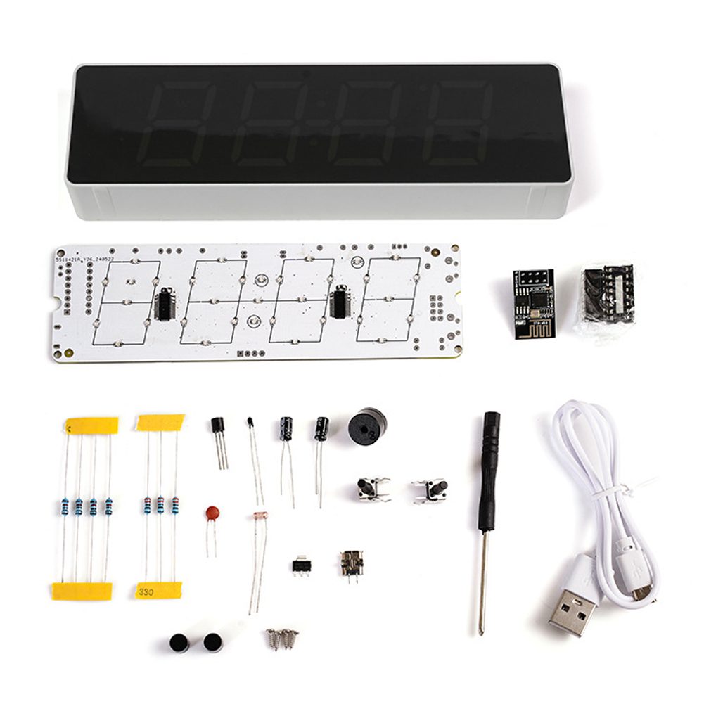 Diy Electronics Components Kit - Kit de reloj electrónico inteligente, piezas