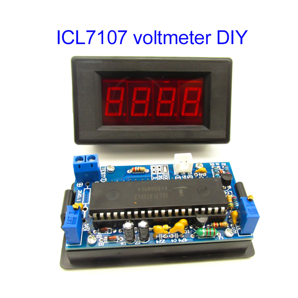 Diy Electronics Components Kit - Kit de Voltímetro ICL7107, Piezas para