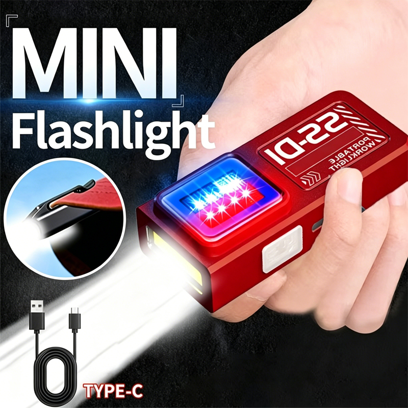 Diy Lamp Electronics - Mini linterna LED COB recargable por