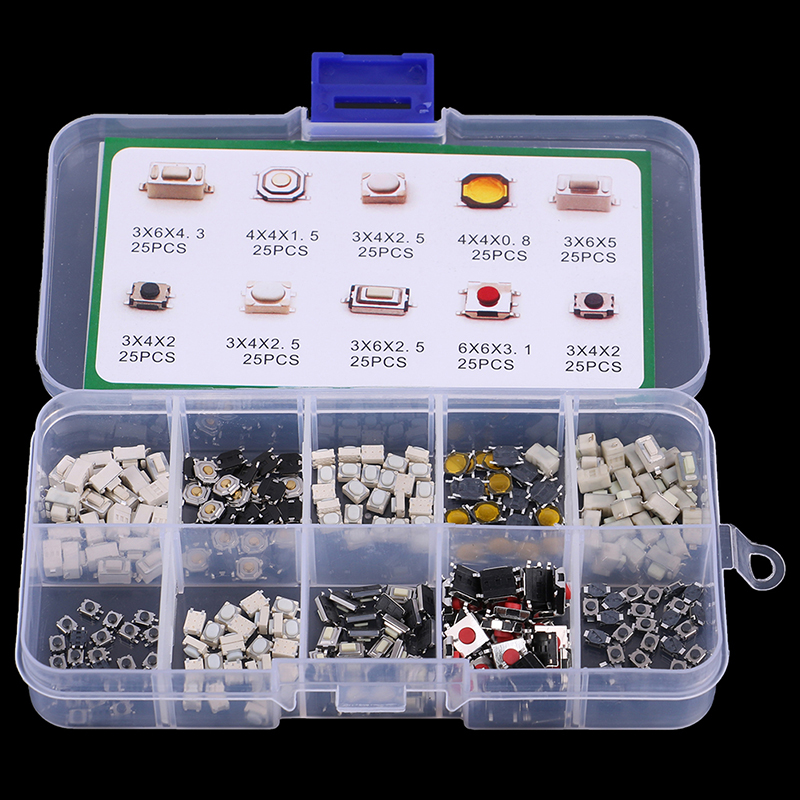 Diy Electronics Button - Juego de 10 tipos de interruptores