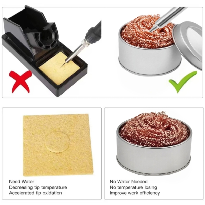 Bola de limpieza con caja metá - Soldering Iron Kit reseña y precio