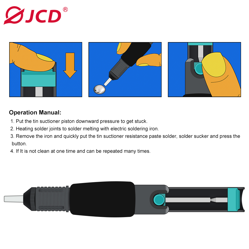 JCD-bomba para desoldar de Met - Desoldering Pump Solder reseña y precio