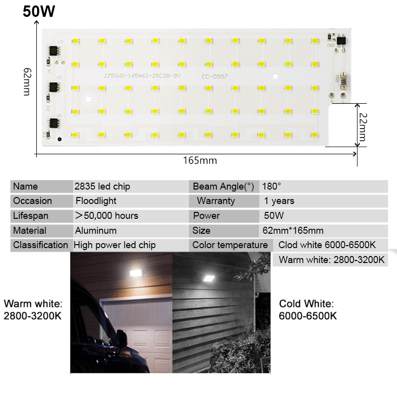 2 unids/lote 50W cuentas de lá - Diy Lamp Electronics reseña y precio