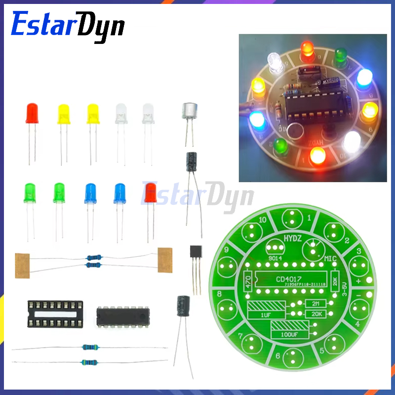Estardyn CD4017 kit de luz LED - Diy Electronics Lab reseña y precio