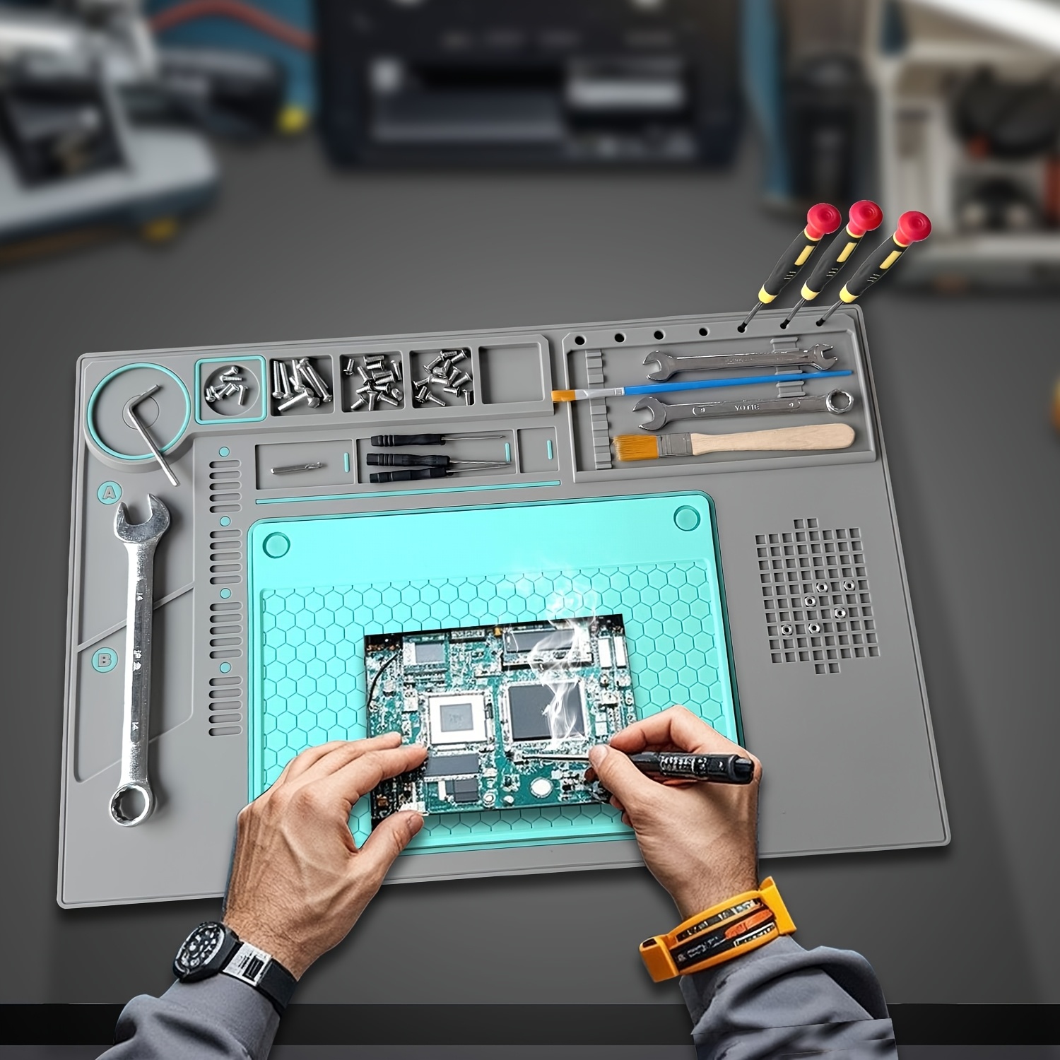 Estera de soldadura resistente - Soldering Iron Kit reseña y precio