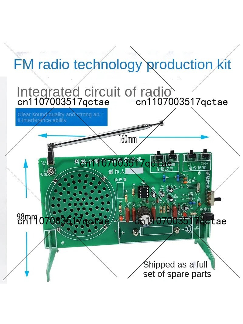Kit de Radio FM, Piezas Electr - Diy Electronics Components Kit reseña y precio